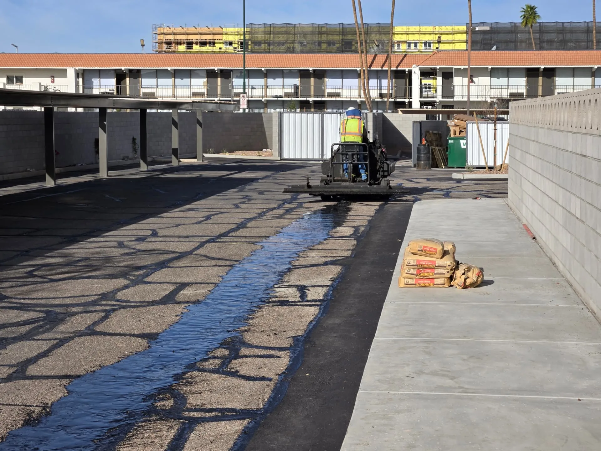 American Asphalt commercial paving and pavement maintenance project in Arizona