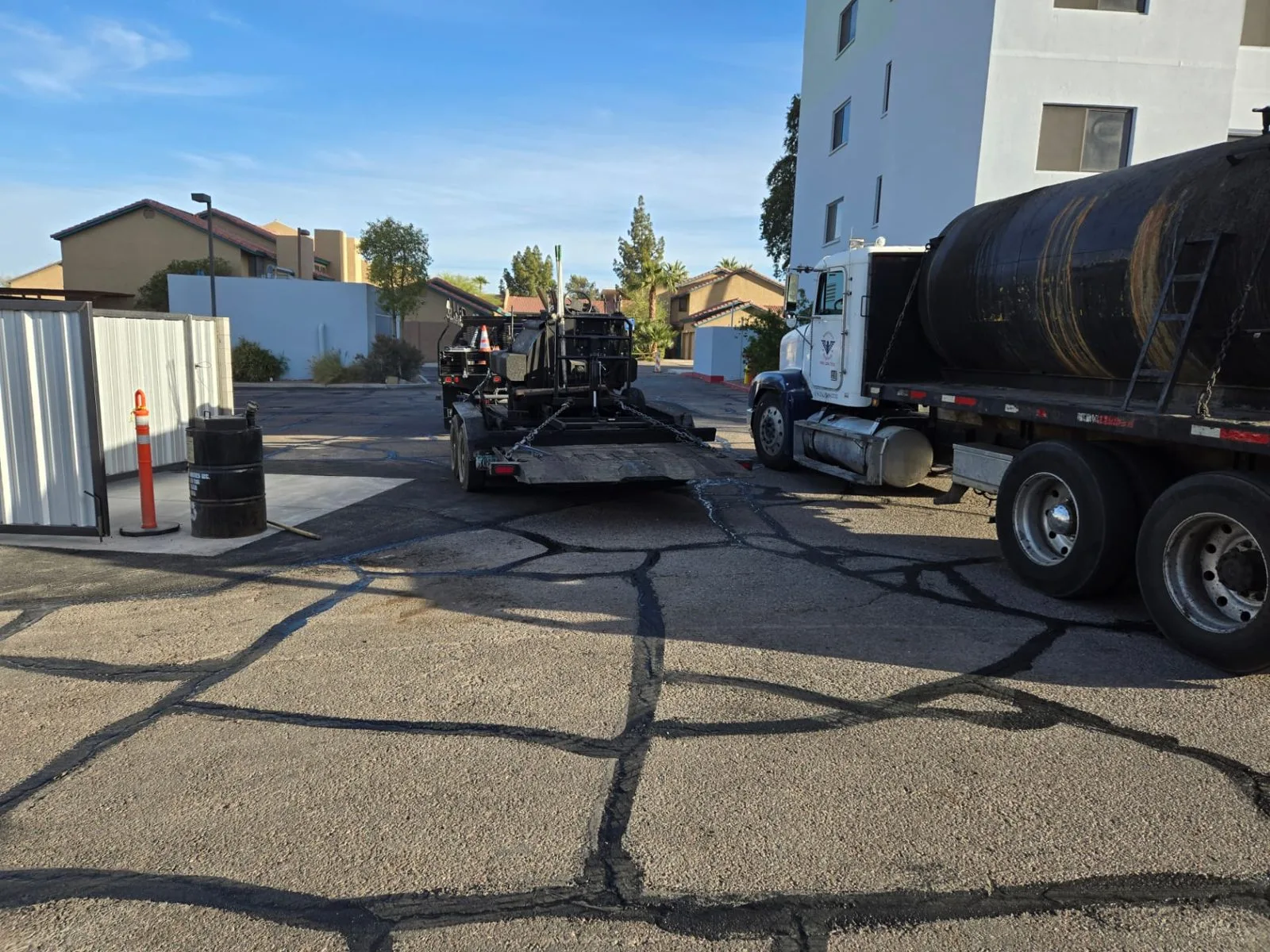 Commercial asphalt paving, sealcoating, and concrete work by American Asphalt in Arizona