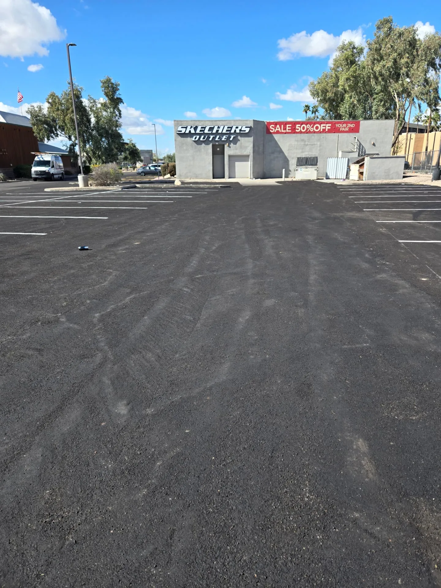 American Asphalt commercial paving and pavement maintenance project in Arizona