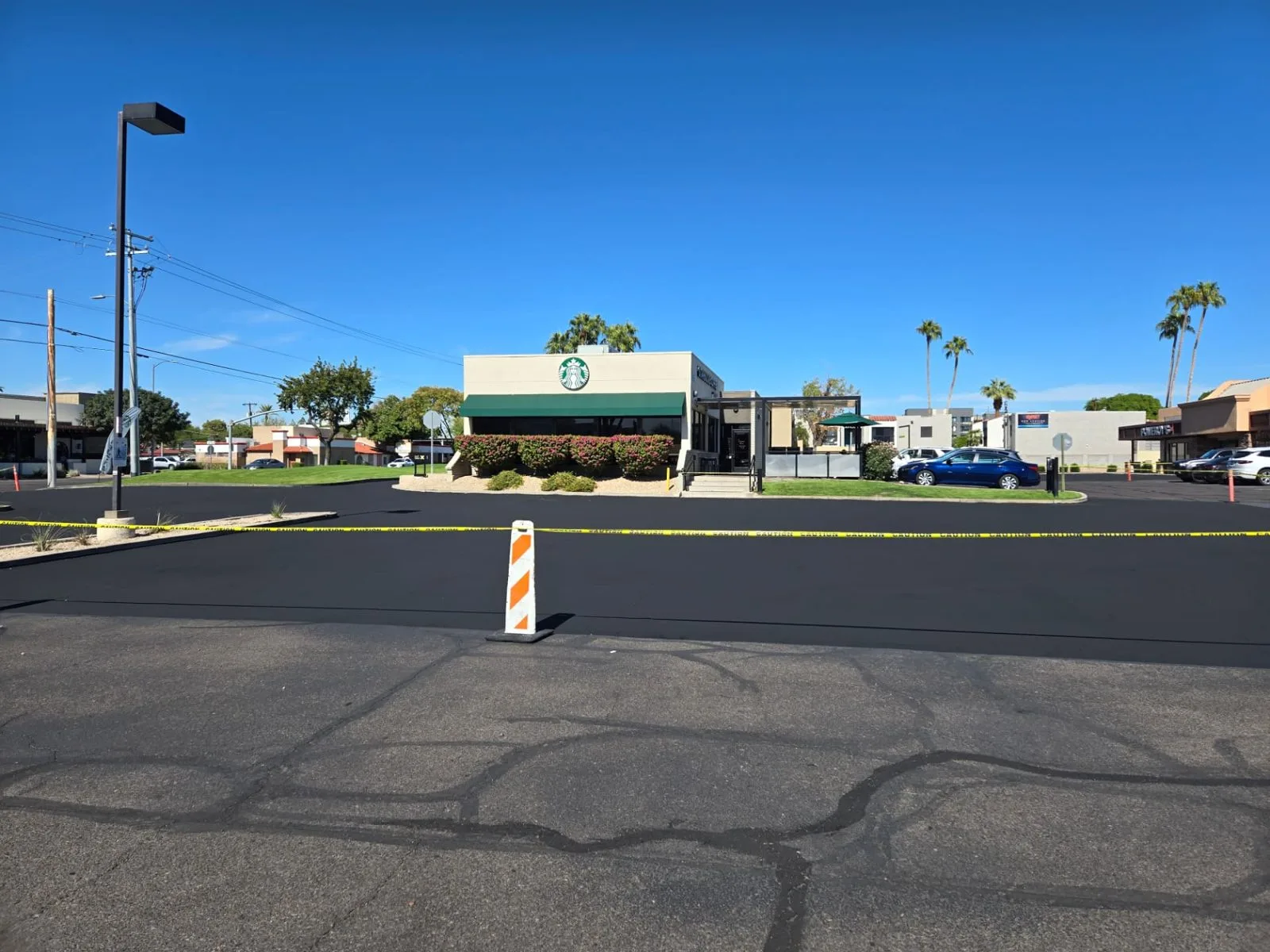 Commercial asphalt paving, sealcoating, and concrete work by American Asphalt in Arizona